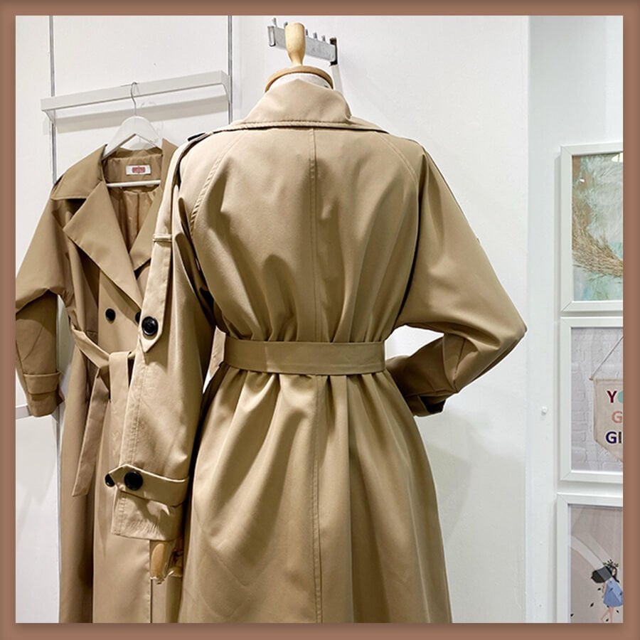 Sütlü Kahve Pardesü Model Trençkot