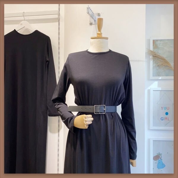 SİYAH PENYE ELBİSE İÇLİK