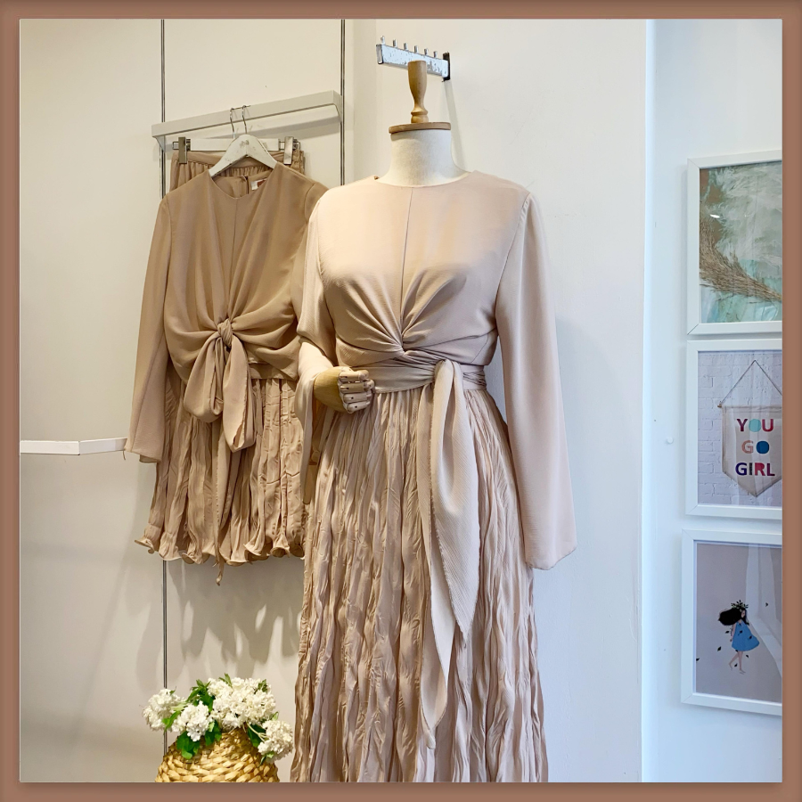 Bej Şifon Cote Takım