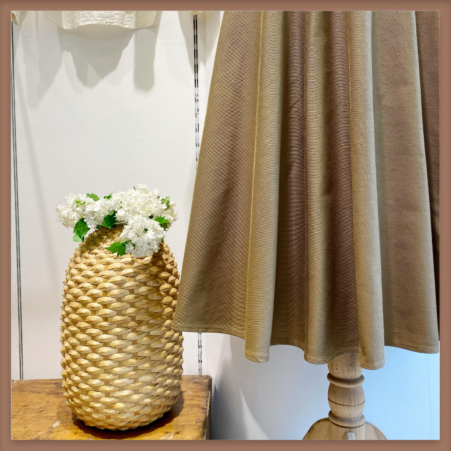 Kemerli Yağ Yeşili Kloş Gabardin Etek