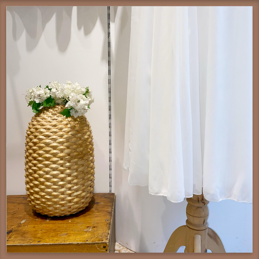 Beyaz İki Pileli Şifon Etek