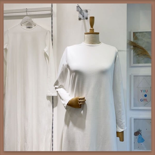 BEYAZ PENYE ELBİSE İÇLİK