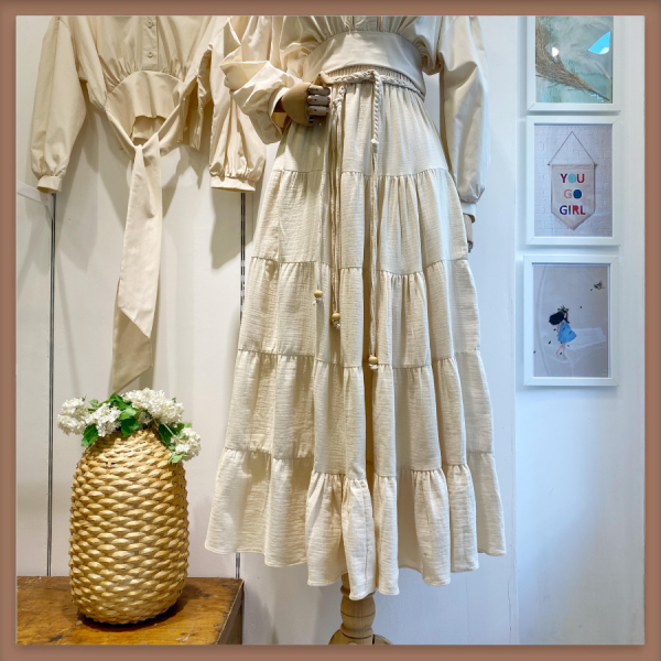 Krem Rocher Müslin Etek