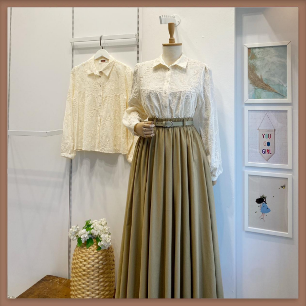 Krem Fistolu Lysa Gömlek