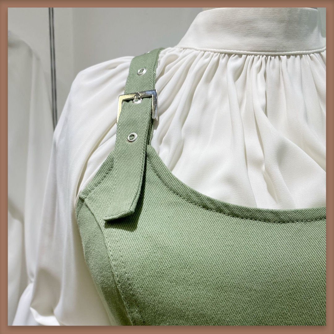 GABARDİN KUMAŞ HAKİ YEŞİLİ ÖZEL TASARIM JİLE