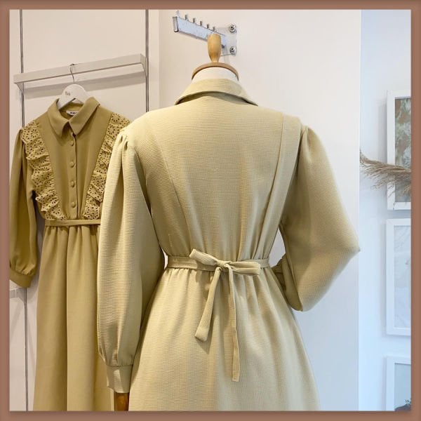 UÇUK YEŞİL ROMANTİK ELBİSE