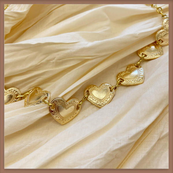 Kalp Tokalı Zincir Kemer