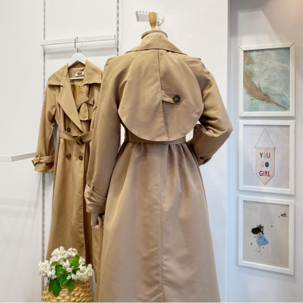 Camel Düğme Detaylı Brume Trençkot