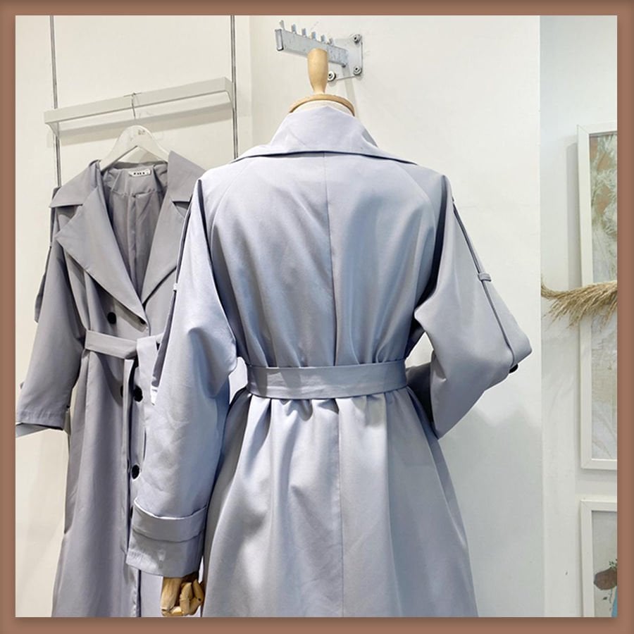 Gri Pardesü Model Trençkot