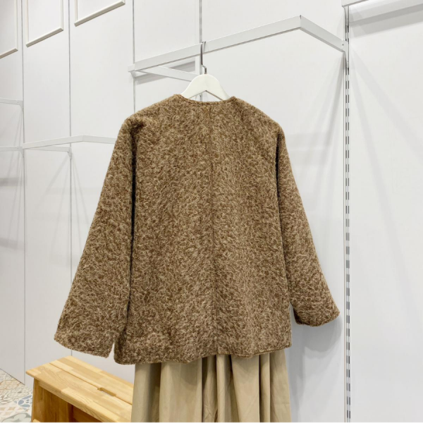 Camel Bağcıklı Sandel Ceket