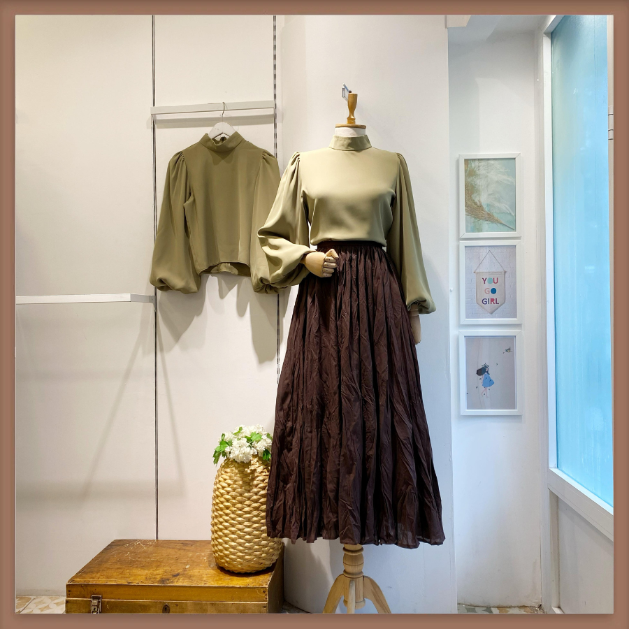 Çağla Yeşili Liva Gömlek