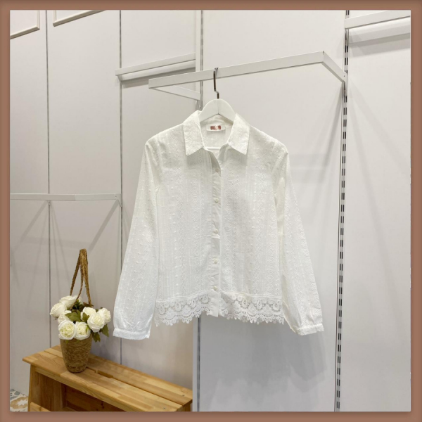 Beyaz Lumiere Brode Gömlek