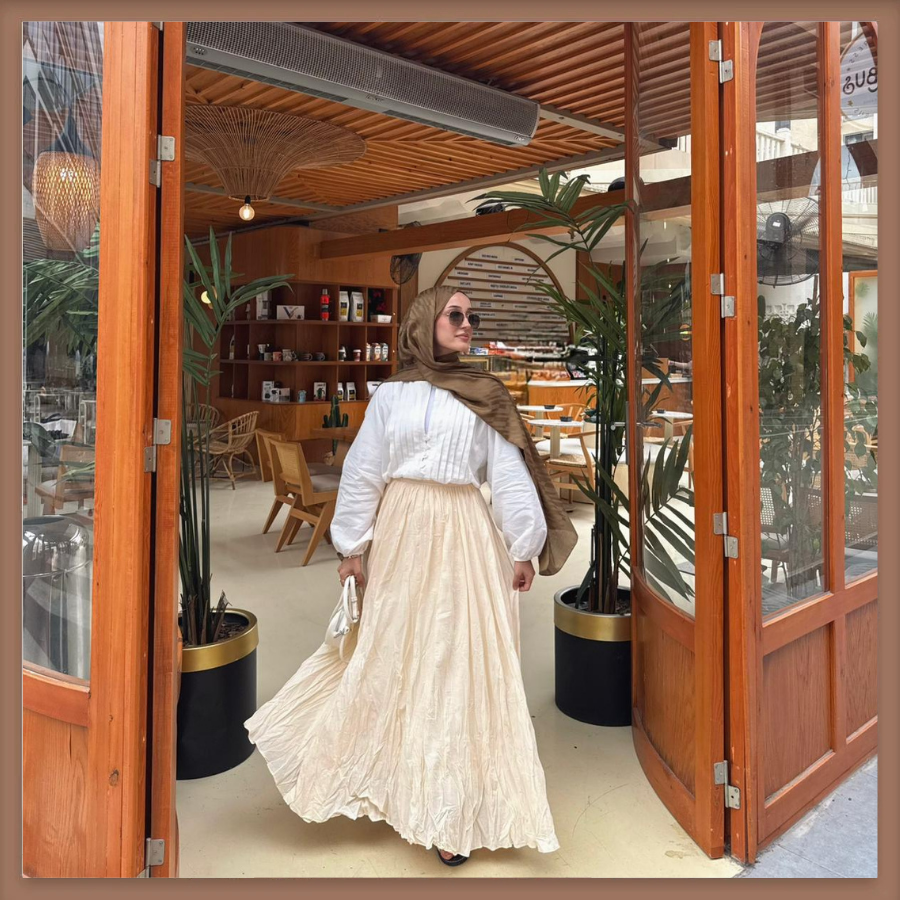 Faya Girls x Kırışık Keten Butteryellow Etek