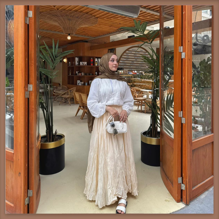 Faya Girls x Kırışık Keten Butteryellow Etek