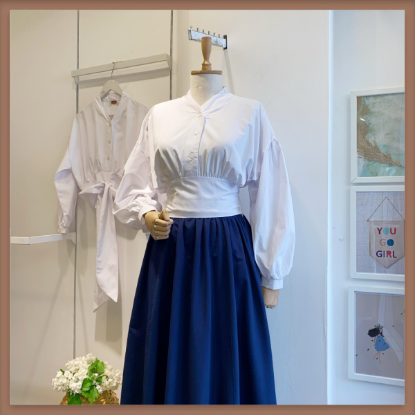 Beyaz Poplin Jane Gömlek