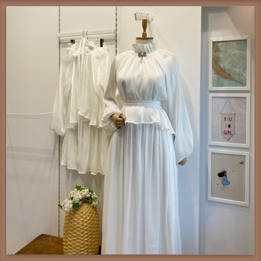 Beyaz Şifon Amour Takım