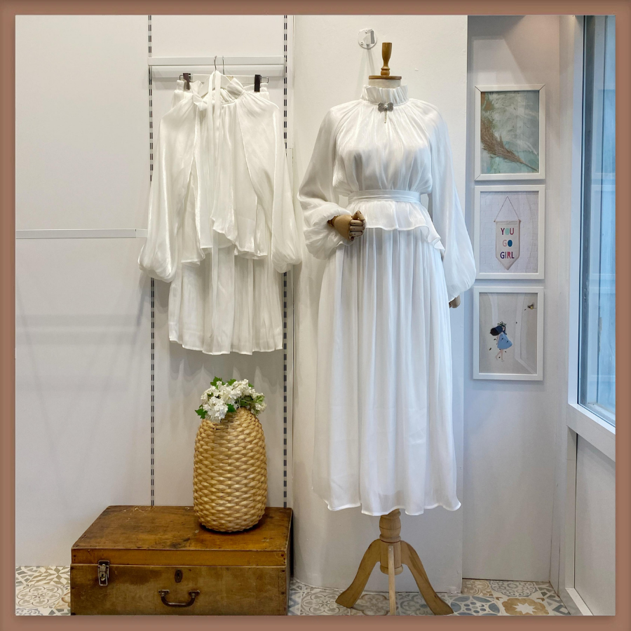 Beyaz Şifon Amour Takım