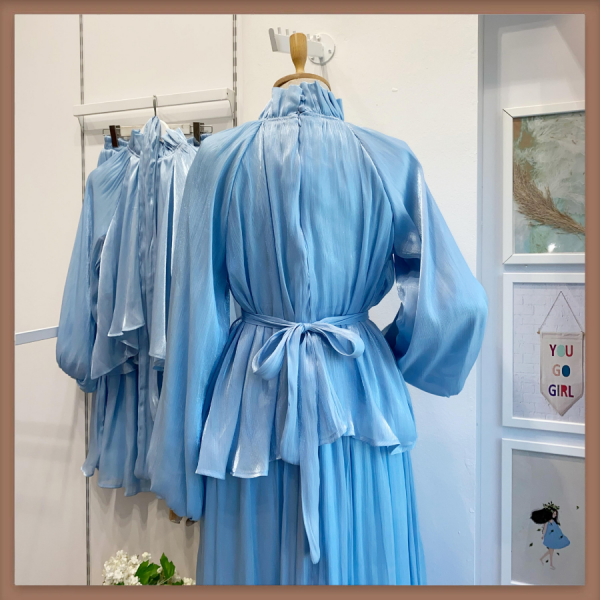 Mavi Şifon Amour Takım