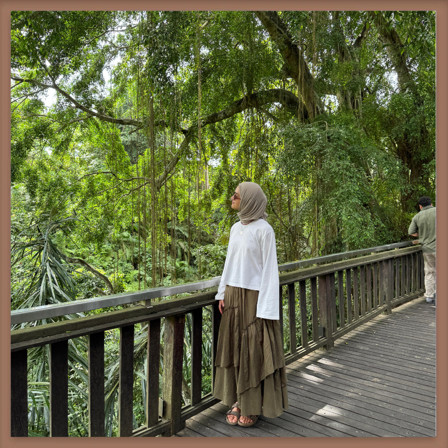 Faya Girls x Haki Yeşili Ajouter Vual Keten Etek