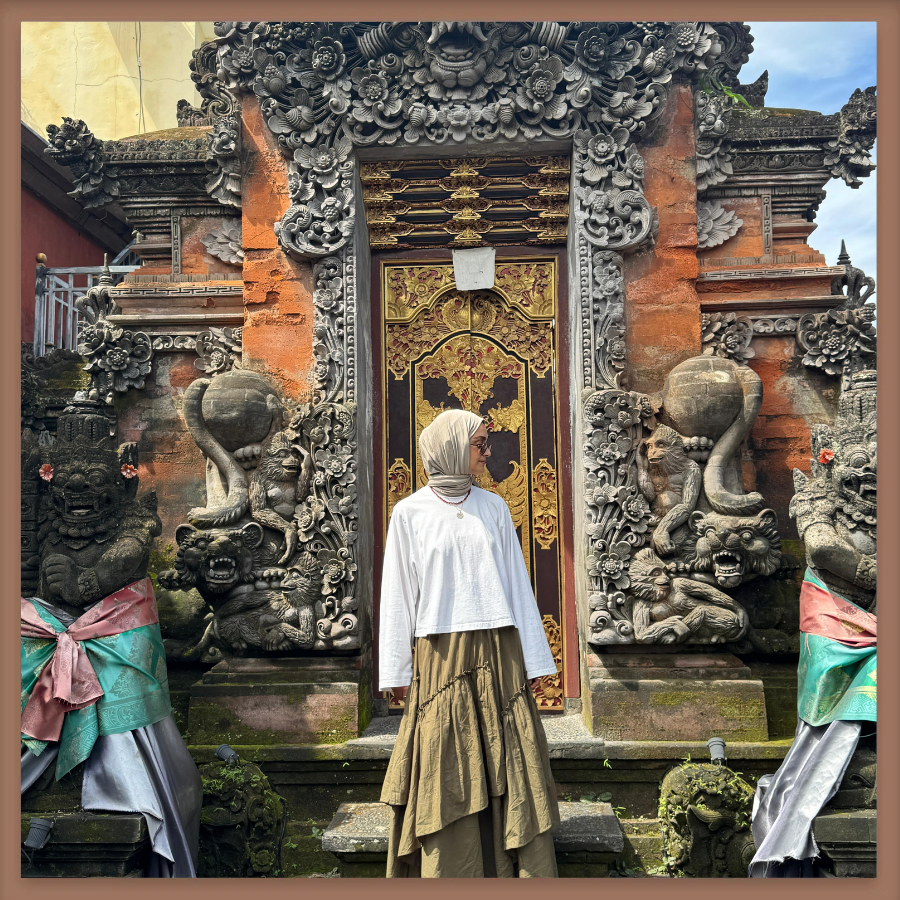 Faya Girls x Haki Yeşili Ajouter Vual Keten Etek