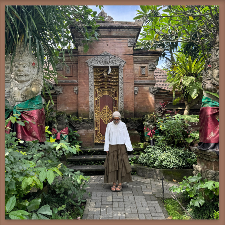 Faya Girls x Haki Yeşili Ajouter Vual Keten Etek