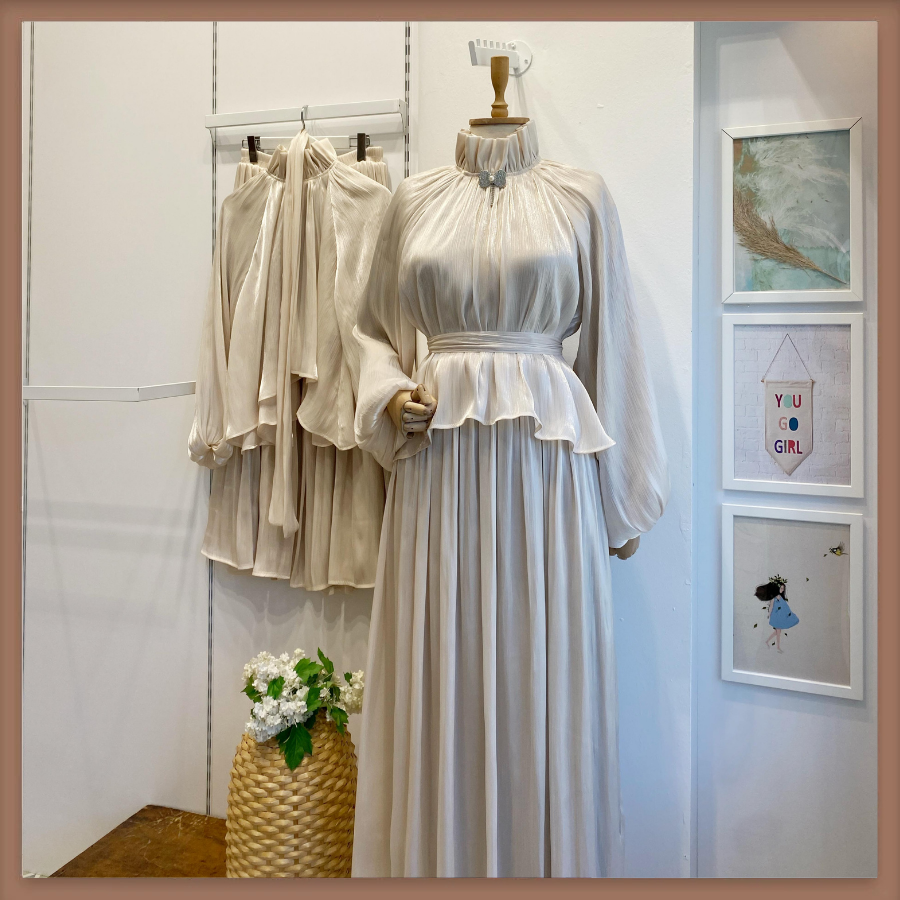 Bej Şifon Amour Takım