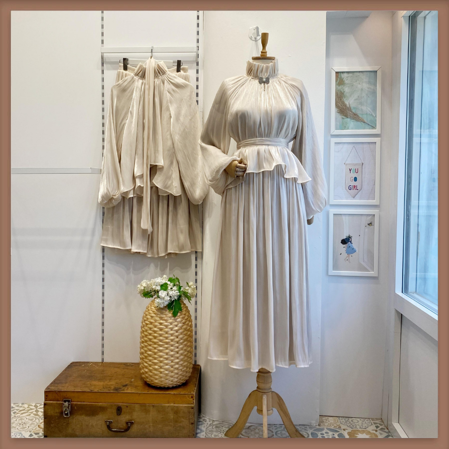 Bej Şifon Amour Takım