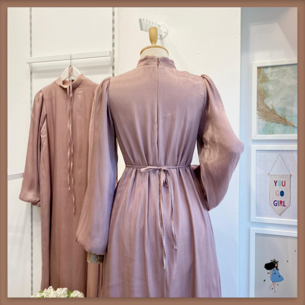 Gül Kurusu Şifon Kumaş Vienella Abiye