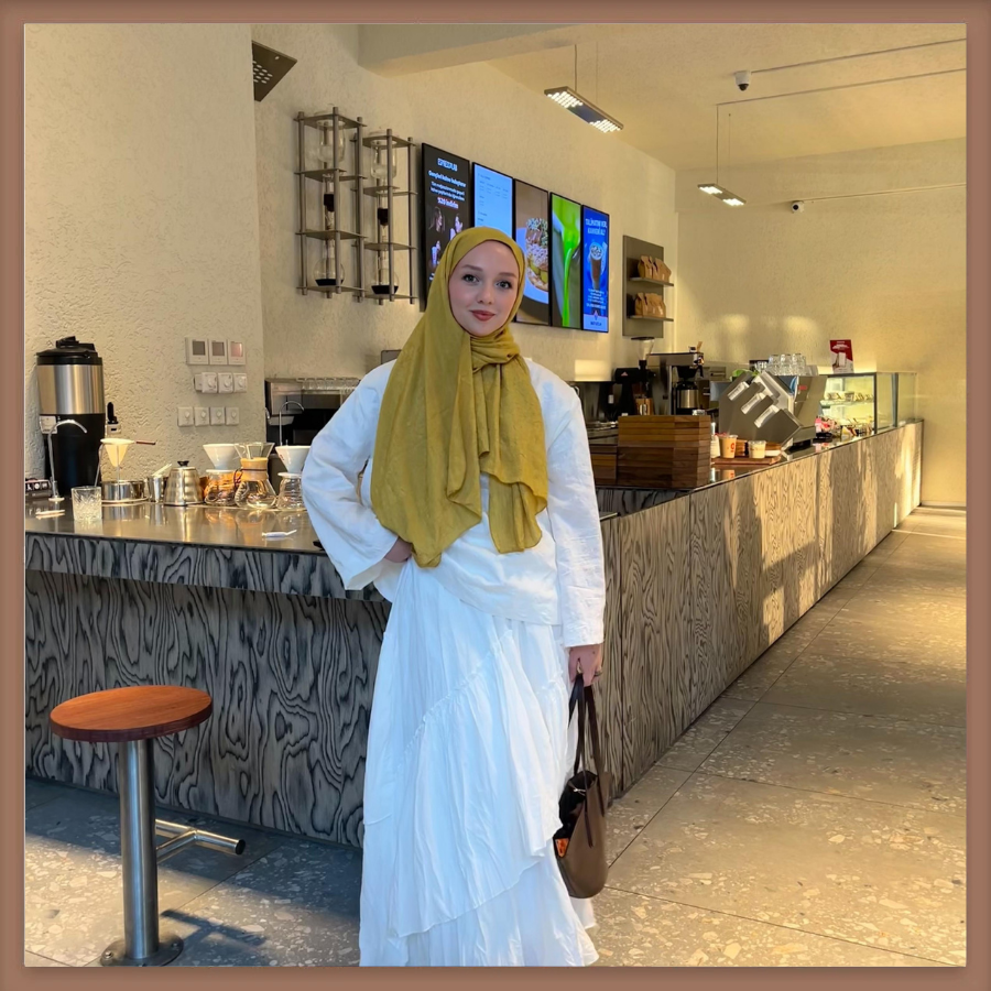 Faya Girls x Beyaz Ajouter Vual Keten Etek