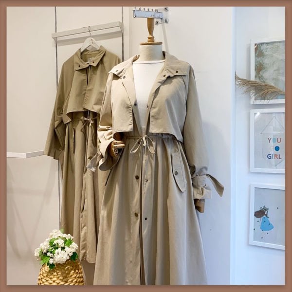 TRENCHCOAT AUS NERZ „VIENTO“