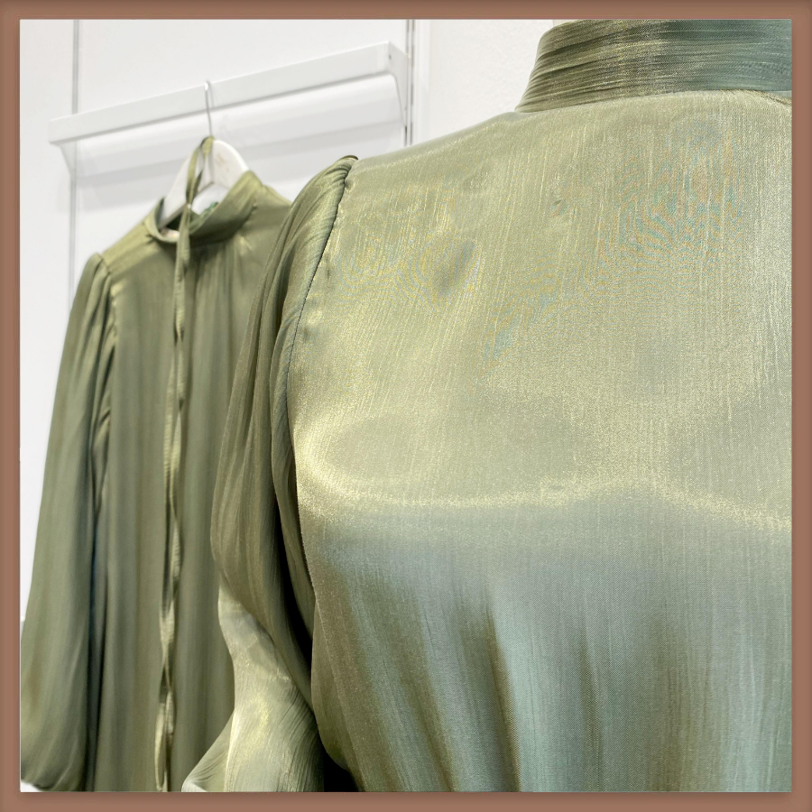 Yeşil Şifon Kumaş Vienella Abiye