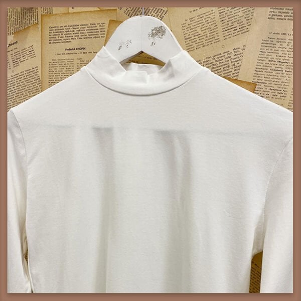 Ekru uzun kollu penye içlik