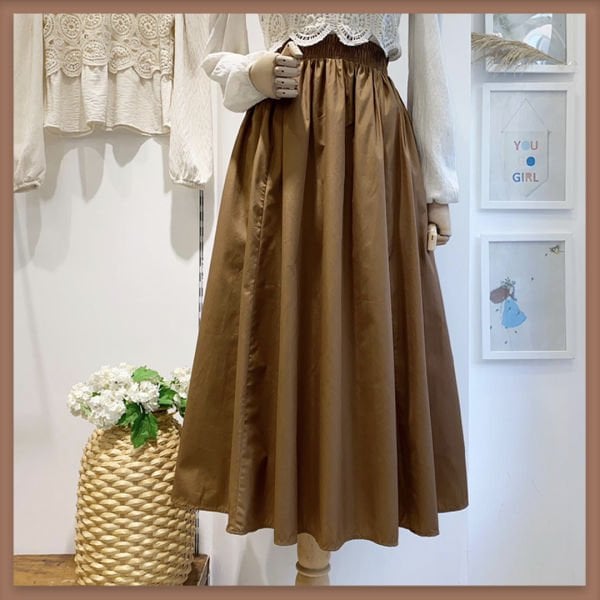 TABA POPELINEROCK MIT ELASTISCHER TAILLE