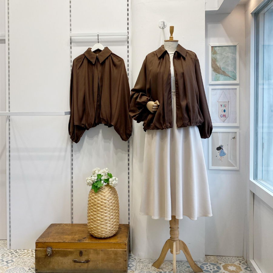 Acı Kahve Mabel Keten Ceket