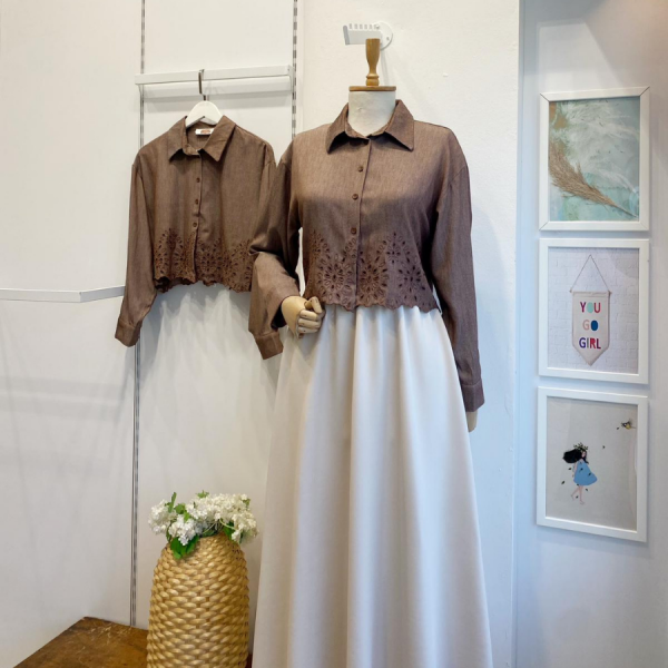 Kahverengi Ucu Fistolu Gömlek