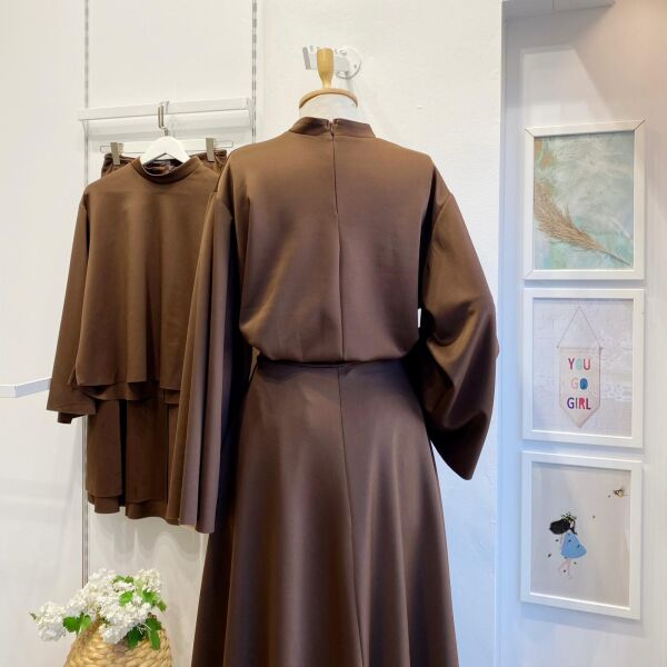 Kahverengi Anvelop Eklemeli Scuba Takım