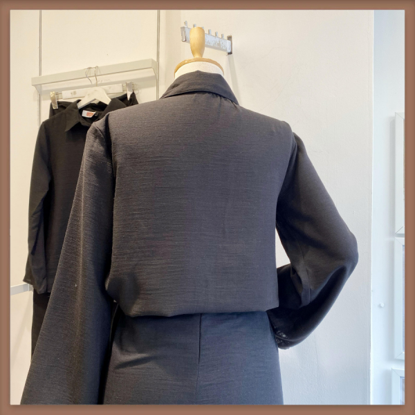 Anvelop Etekli Siyah Takım