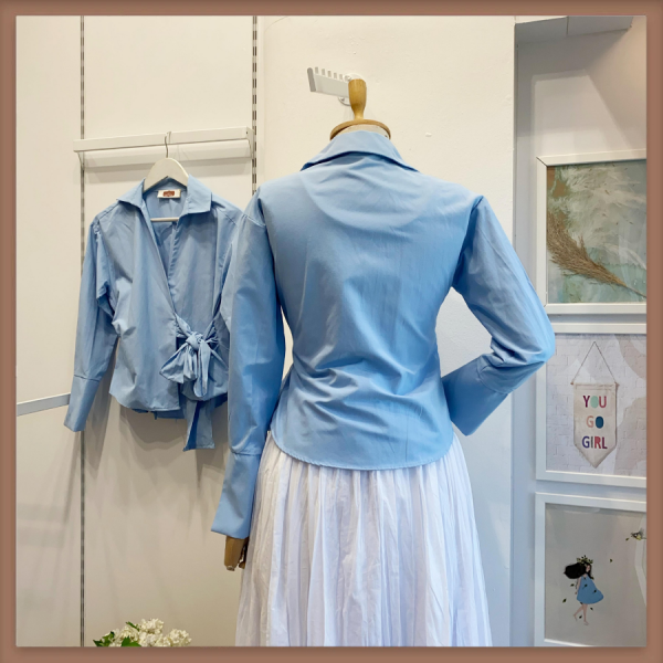 Bebe Mavisi Anvelop Model Gömlek