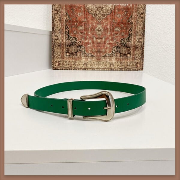 KOYU YEŞİL TOKALI KEMER