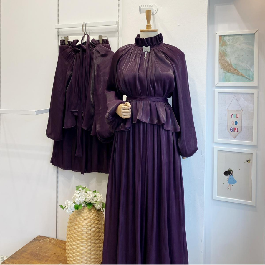 Mor Şifon Amour Takım