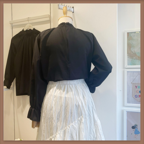 Siyah Poplin İçlik