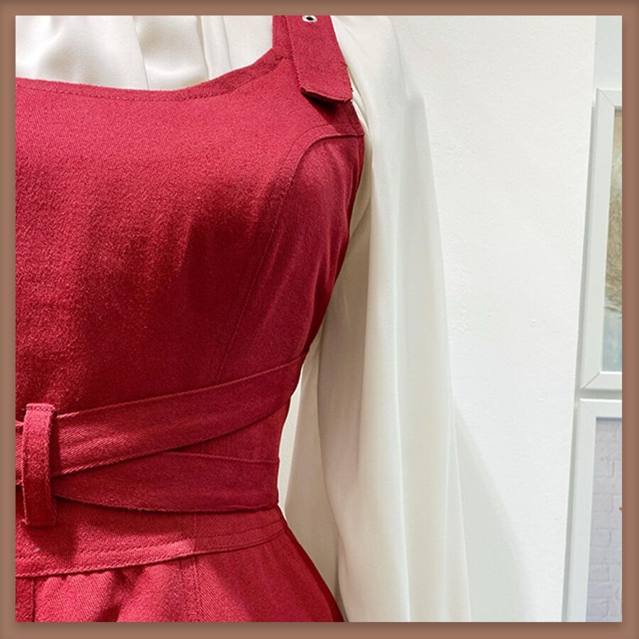 Bordo özel tasarım gabardin jile