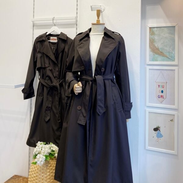 Siyah Bianca Bondit Trençkot