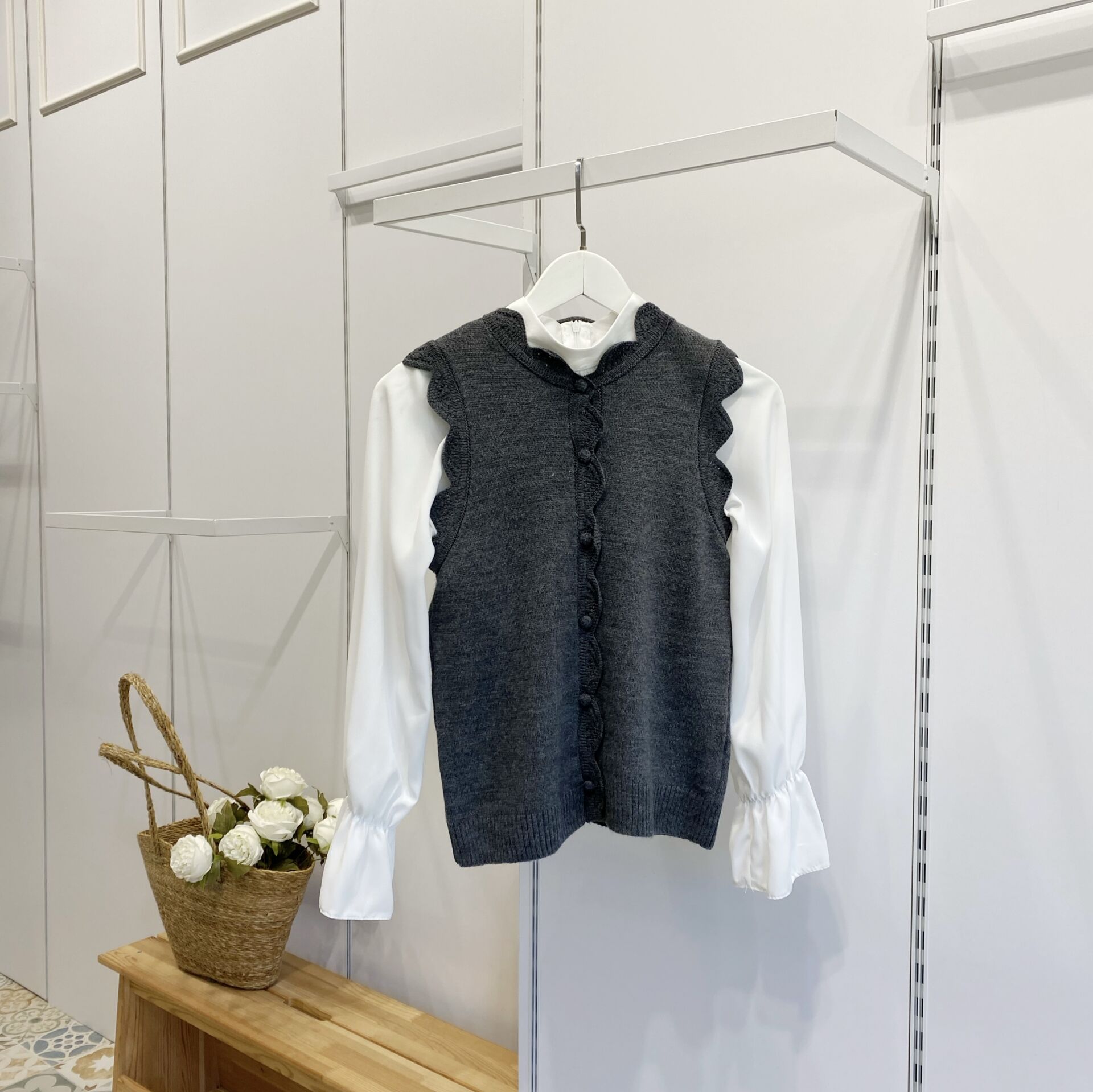 Antrasit Freya Triko Yelek