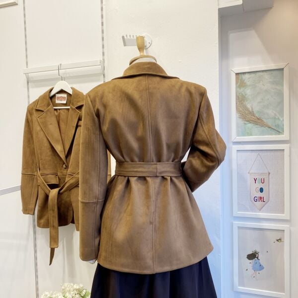 Taba  Svala Cep Detaylı Süet Ceket