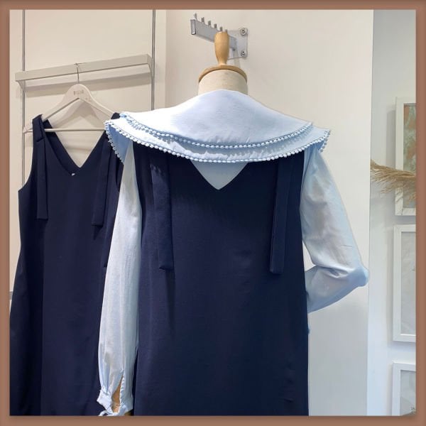 LACİVERT ASKI DETAYLI SALAŞ JİLE