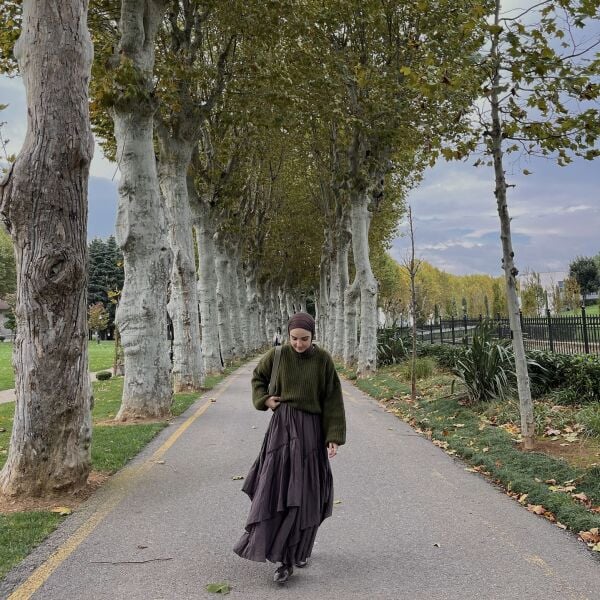 Faya Girls x Acı Kahve Ajouter Vual Keten Etek