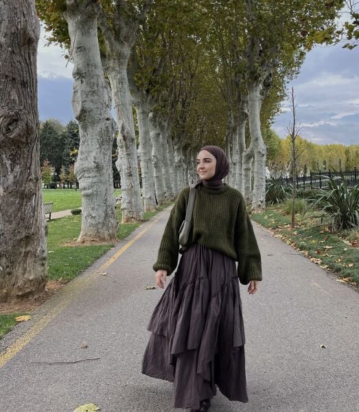 Faya Girls x Acı Kahve Ajouter Vual Keten Etek