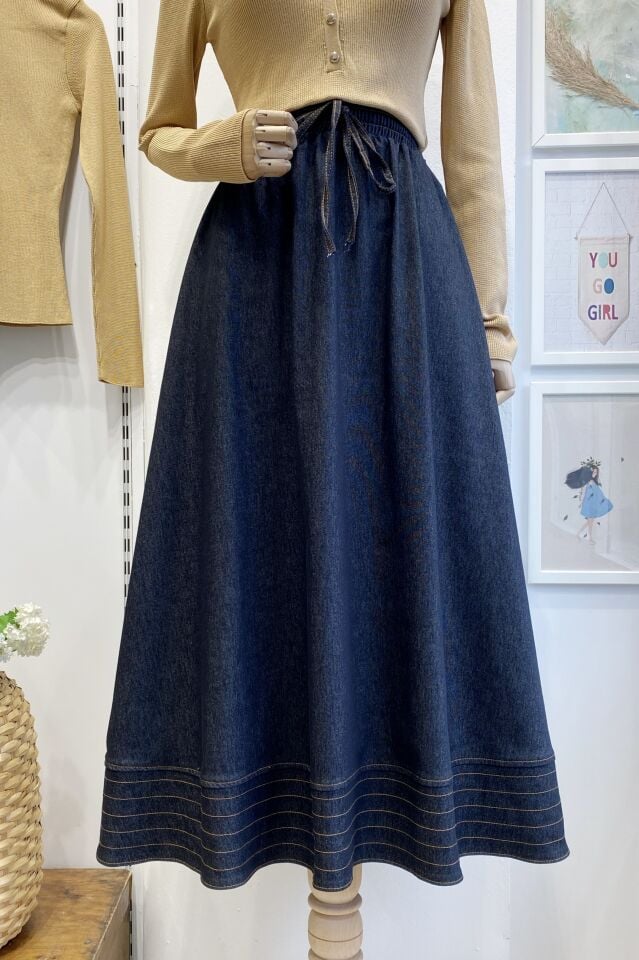 Kot Kumaş Antrasit Zeran Etek