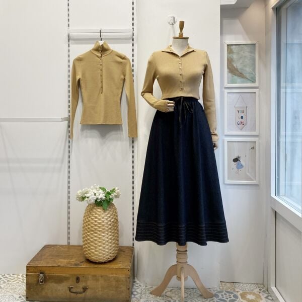 Kot Kumaş Antrasit Zeran Etek